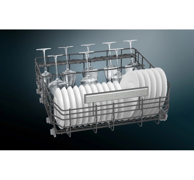 Посудомийна машина Siemens вбудована, 14компл., A+++, 60см, дисплей, 3й кошик, Zeolith, білий