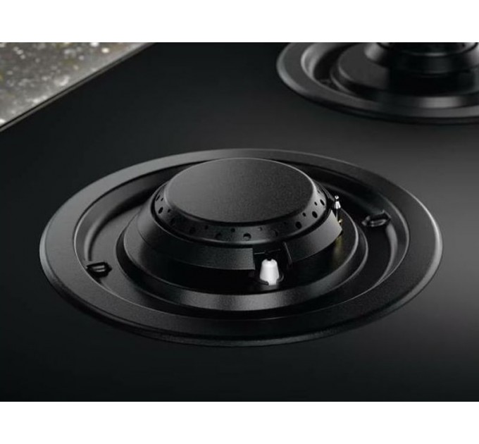 Варочная поверхность Electrolux комбинированная (2 газ + 3 инд), 90см, расширенная зона, чугун, черный