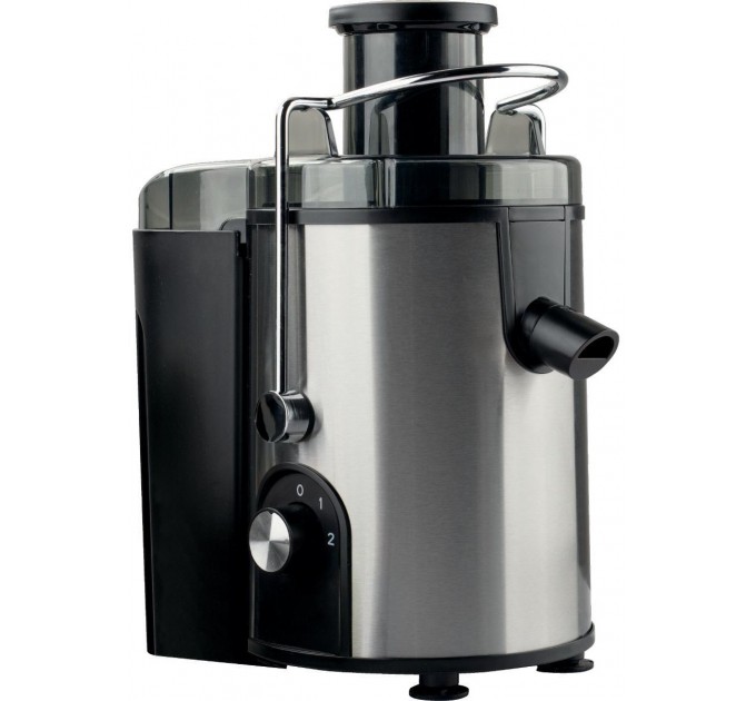 Соковитискач Gorenje відцентрований 400Вт, чаша-0.6л, жмих-1.6л, жолоб на ціле яблуко, пластик/метал, чорний