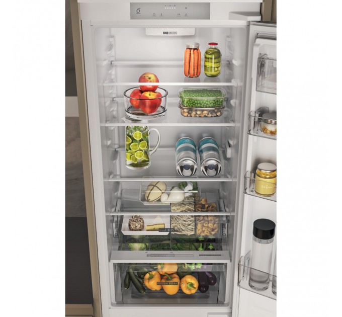 Холодильник Whirlpool вбудований з нижн. мороз., 193,5x54х54.5, холод.відд.-221л, мороз.відд.-79л, 2дв., А++, ST, інв., білий