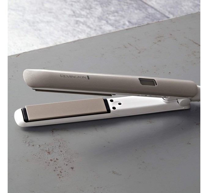 Випрямляч Remington Hydraluxe, 55Вт, темп.режимів-9, 150-230С, дисплей, кераміка, білий