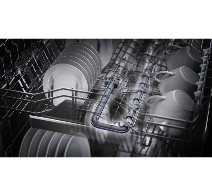 Посудомийна машина Siemens вбудована, 14компл., A+++, 60см, дисплей, 3й кошик, Zeolith, білий