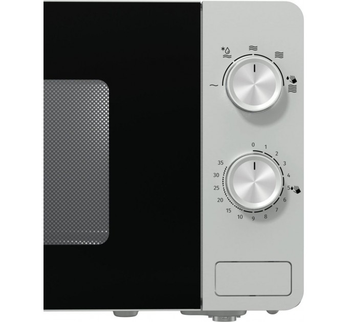 Мікрохвильова піч Gorenje, 20л, мех. керув., 800Вт, сріблястий