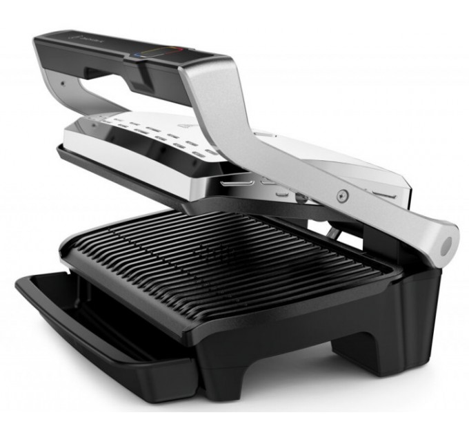 Гриль Tefal прижимной OptiGrill Elite XL 2200Вт, темп. режимов-16, съёмные пластины, металл