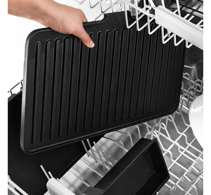 Гриль Braun  прижимний MultiGrill 9 CG 2000Вт, темп. режимів-3, 4 з`ємні пластини + пластини для вафель, метал