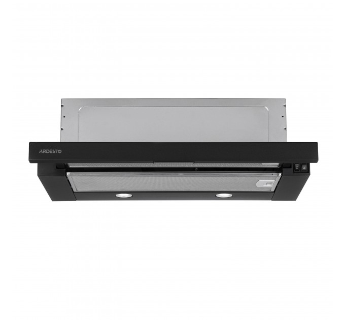 Вытяжка ARDESTO телескопическая, 60см, 450м3ч, метал, 2х1Вт LED, кнопочное, черный