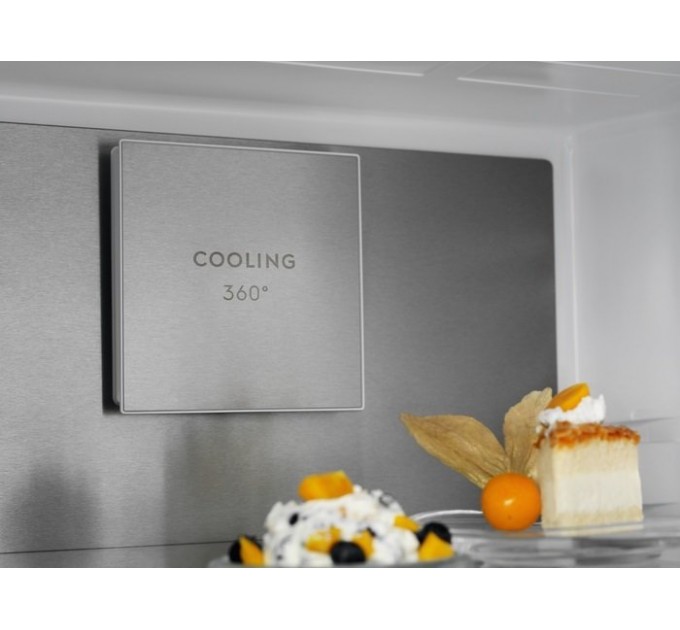 Холодильник Electrolux с нижн. мороз., 201x60х66, холод.отд.-244л, мороз.отд.-94л, 2дв., А++, NF, инв., диспл внутр., зона св-ти, белый+стекло