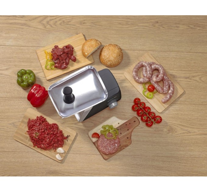 М'ясорубка Gorenje, 1600Вт, 2,2кг/хв, 2 решітки, пластик+метал, чорний