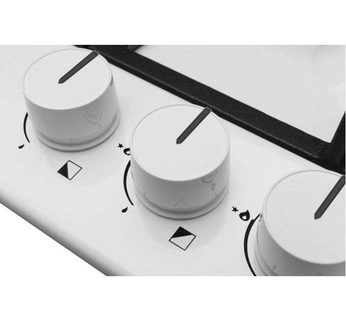 Варочная поверхность Hansa газовая, 59см, чугун, белая