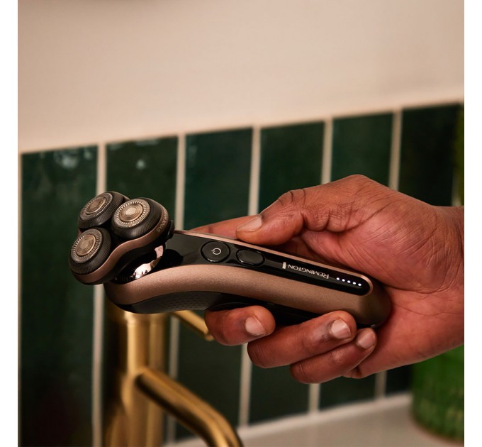 Бритва електр. Remington X9 Limitless X роторная, бритв.головок-3, от сети, сух.+влажн., триммер, водонепрон., быстрая зарядка, черно-коричневый