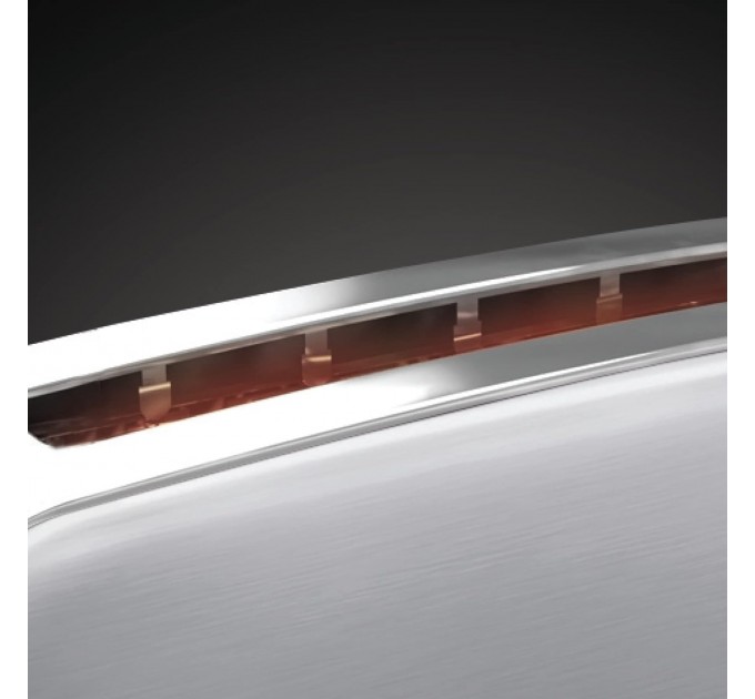 Тостер Russell Hobbs Oxford 1000Вт, довгі слоти, метал, сріблястий