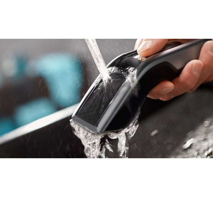 Машинка для стрижки Philips Series 5000, акум., роторный мотор, насадок-2, кейс, сталь, чорно-серый