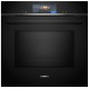 Духовой шкаф Siemens электрический, 67л, A, дисплей, конвекция, пиролиз, ф-ция СВЧ, черный