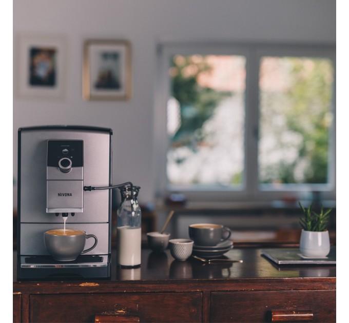 Кофемашина NIVONA CafeRomatica 2.2л, зерно + молоко, автомат.капучинатор, аторецептов - 7, серый