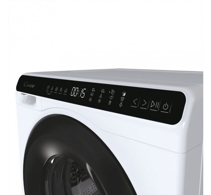 Стиральная машина Candy фронтальная, 5кг, 1200, A+++, 44см, дисплей, инвертор, люк черный, высота 70см, белый