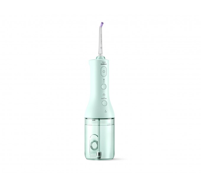 Іригатор Philips портативний Sonicare Cordless Power Flosser 3000, чохол, 2 насадки, м'ятний