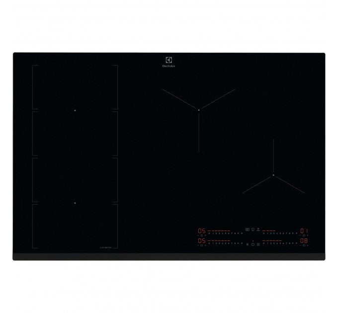 Варочная поверхность Electrolux индукционная, 80см, расширенная зона, Hob2Hood, черный