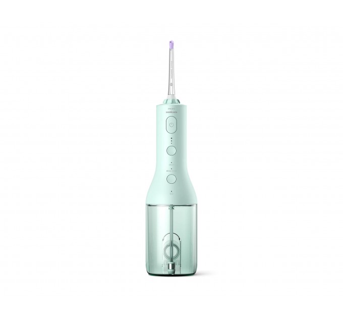 Іригатор Philips портативний Sonicare Cordless Power Flosser 3000, чохол, 2 насадки, м'ятний