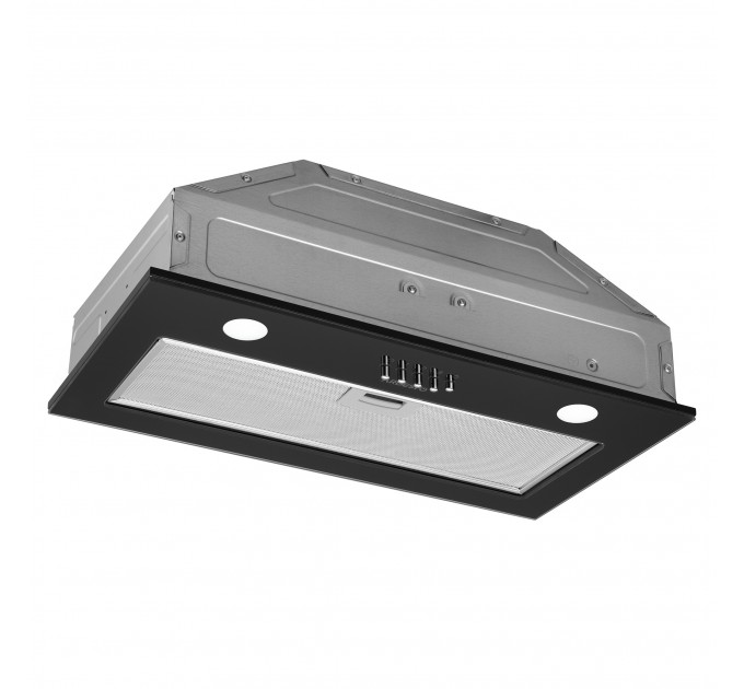 Вытяжка ARDESTO встраиваемая, 52см, 700м3ч, стекло, 2х1Вт LED, кнопочное, черный