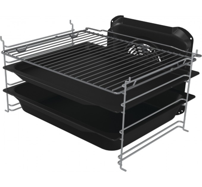 Плита Gorenje комбінована, 70л, 50x60см, дисплей, чавун, нерж