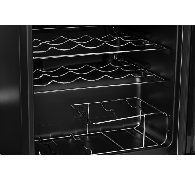 Холодильник ARDESTO для вина, 64.2x48х44, мороз.отд.-66л, зон - 1, бут-24, ST, диспл внутр., черный