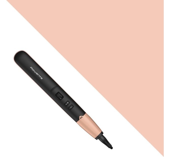 Випрямитель Rowenta Express Shine Papaya, >240Вт, темп.режимов-8, 140-210С, дисплей, керамика, черный