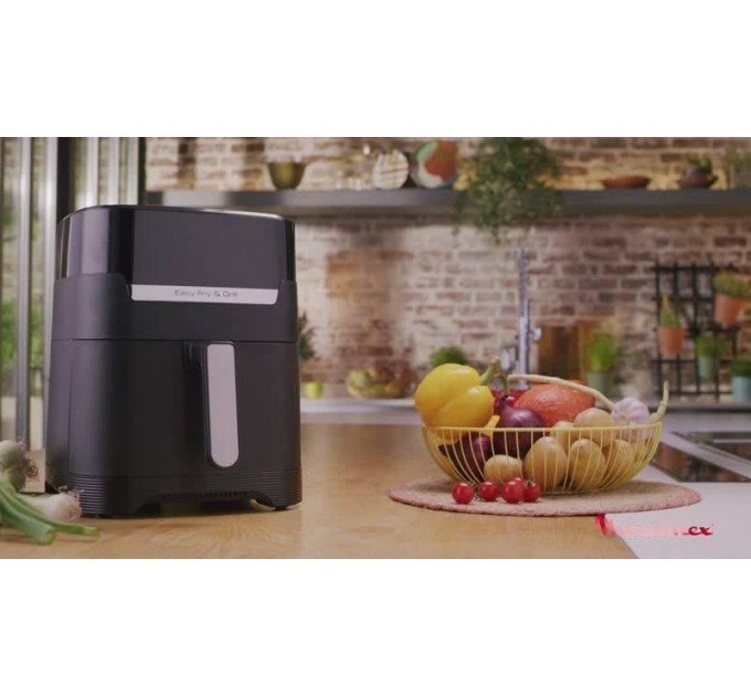 Мультипіч Moulinex EasyFry&Grill Precision, 1550Вт, чаша-4.2л, сенсорне керув., пластик, чорний