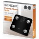 Весы напольные Sencor, 180 кг, AAAx3, стекло, черный