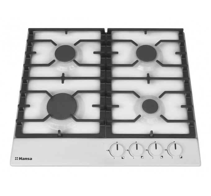 Варочная поверхность Hansa газовая, 59см, чугун, белая
