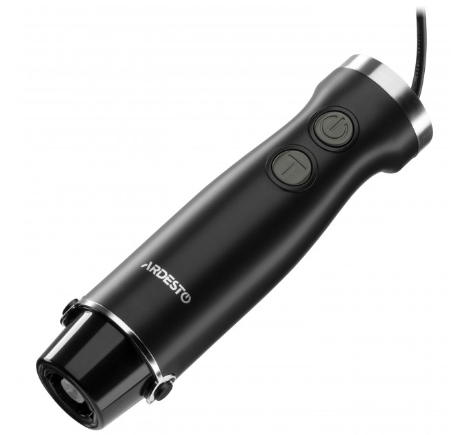 Блендер ARDESTO заглибний 600Вт, чаша-600мл, вінчик для взбивання, чорно-сріблястий