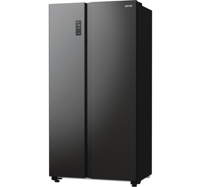 Холодильник SBS Gorenje, 179х67х92см, 2 дв., 356(191)л, А++, NF+, Инв. , Зона св-ти, Внешн.диспл, черный