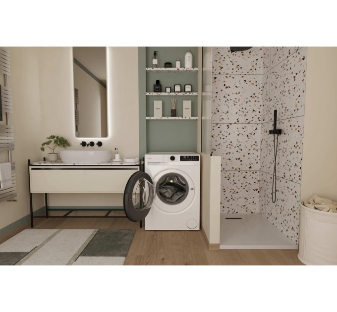 Стиральная машина Candy фронтальная, 8кг, 1400, A+++, 59см, дисплей, пар, инвертор, белый