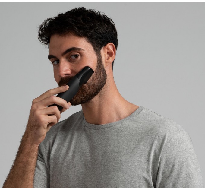 Тример Panasonic, для бороди, вусів, голови та тіла, мережа+акум., насадок-2, чохол, швидка зарядка, чорно-золотий