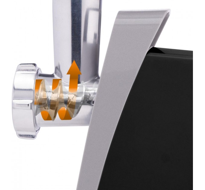 М'ясорубка Gorenje, 1600Вт, 2,2кг/хв, 2 решітки, пластик+метал, чорний