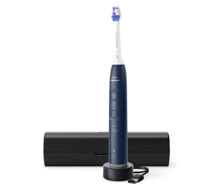 Щітка зубна електр. Philips, Sonicare 6100 Series, 62т. колив/хв, насадок-1, футляр, синій