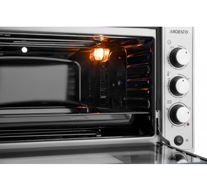 Печь электрическая ARDESTO, 48л, 1700Вт, механич., конвенция, двойное стекло, вертел, серый