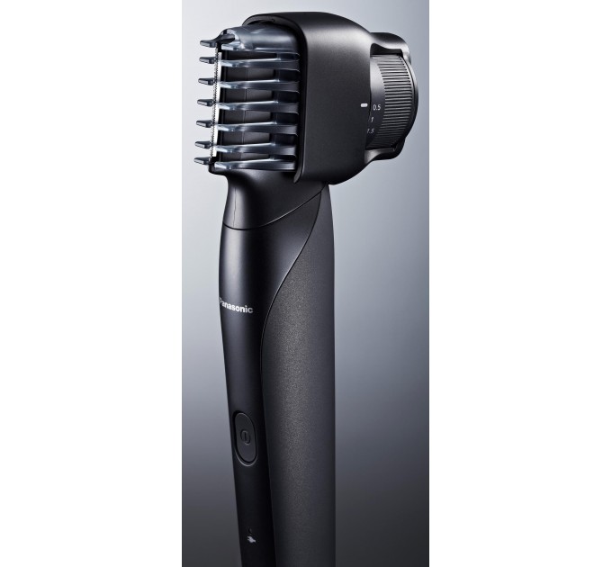 Тример Panasonic, для бороди, вусів, голови та тіла, мережа+акум., насадок-2, чохол, швидка зарядка, чорно-золотий
