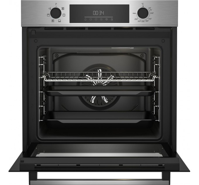 Духовой шкаф Beko электрический, 72л, A, конвекция, нержавеющая сталь