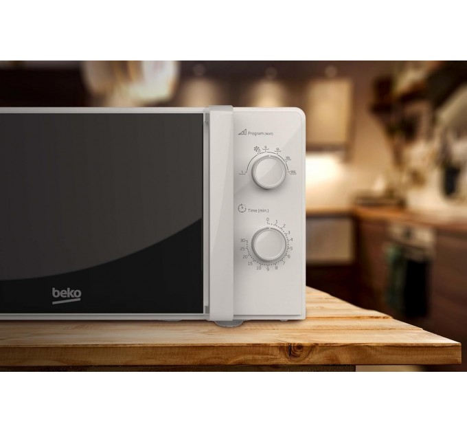 Мікрохвильова піч Beko, 20л, мех.керув., 700Вт, білий