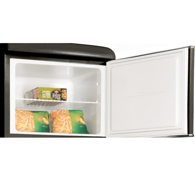 Холодильник Snaige с верхн. мороз., 172.5x63х56, холод.отд.-201л, мороз.отд.-57л, 2дв., A++, ST, retro, черный