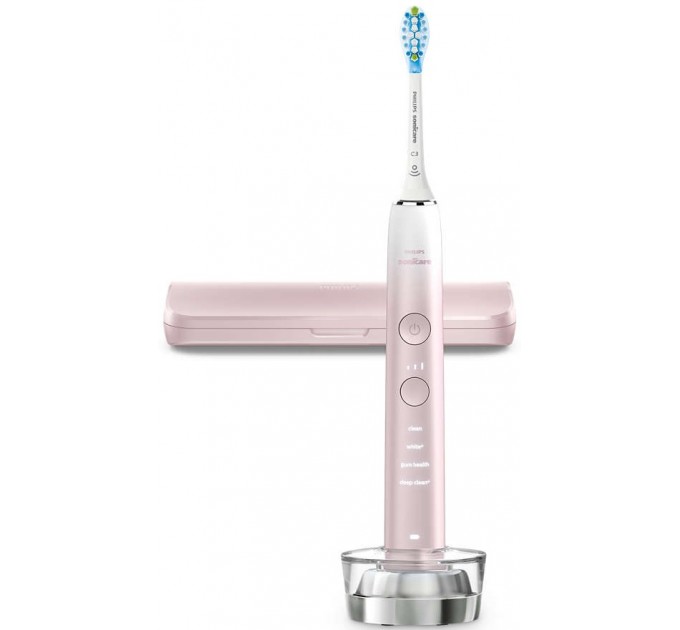 Щітка зубна електр. Philips, Sonicare DiamondClean Prestige 9900, 62т. колив/хв, насадок-1, SenseIQ, зарядний чохол, рожевий