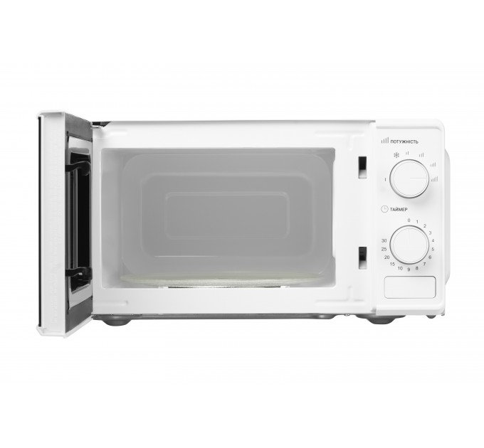 Мікрохвильова піч ARDESTO, 20л, мех.керув., 700Вт, відкр.кнопкою, білий