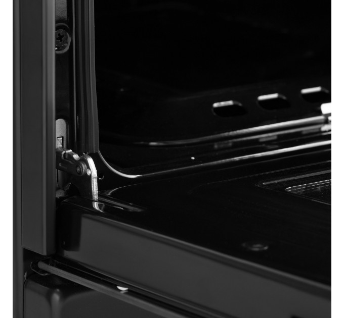 Плита ARDESTO газовая, 50л, 50x60см, стеклянная крышка, электроподжиг, таймер, термометр, кофе адаптер, форсунки LPG (подключение газового баллона), черный