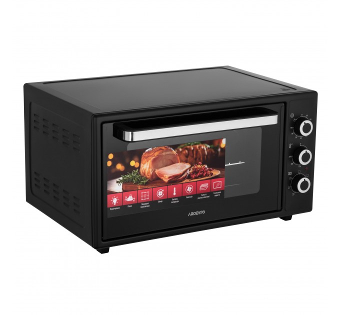Печь электрическая ARDESTO, 48л, 1600Вт, механич., конвенция, вертел, черный