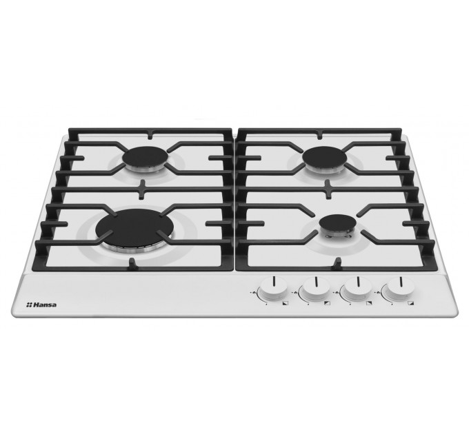 Варочная поверхность Hansa газовая, 59см, чугун, белая