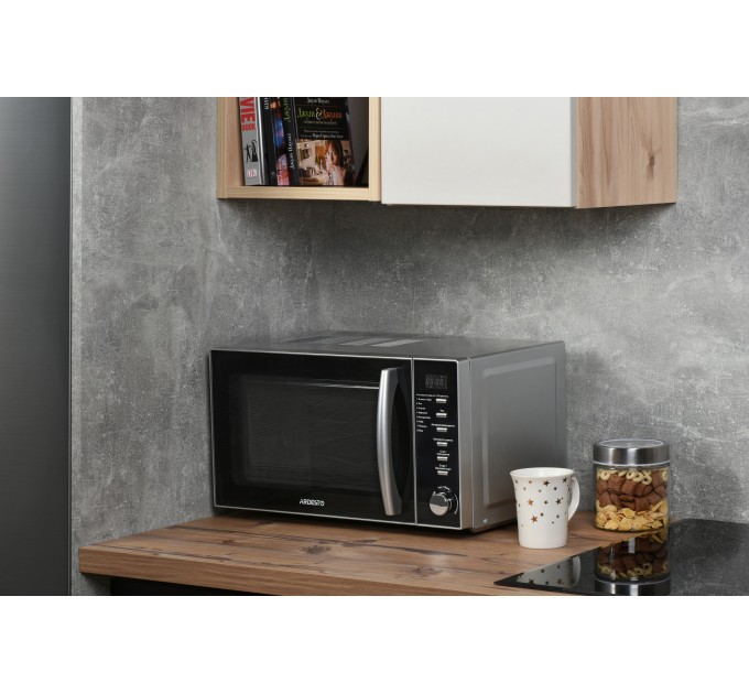 Микроволновая печь ARDESTO, 20л, электр. управл., 700Вт, дисплей, откр.ручкой, серебристый