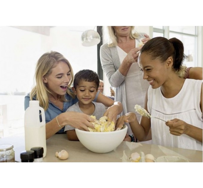 Ваги Beurer кухонні з чашею, 3кг, ємність 1.2л, АААх2 в комплекті, скло, чорний