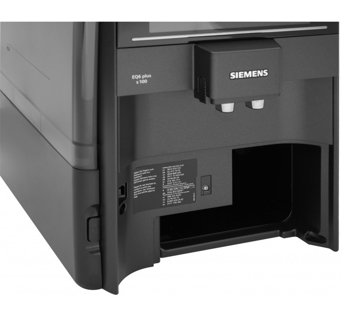 Кавомашина Siemens, 1.7л, зерно+мелена, автомат.капуч, LED-дисплей, авторецептів -8, чорний