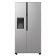 Холодильник SBS Gorenje, 179х70х92см, 2 дв., 376(190)л, А++, NF+, Инв. , Зона св-ти, диспенсер, генератор льда, Внешн.диспл, нерж