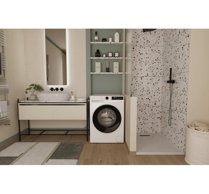 Стиральная машина Candy фронтальная, 8кг, 1400, A+++, 59см, дисплей, пар, инвертор, белый